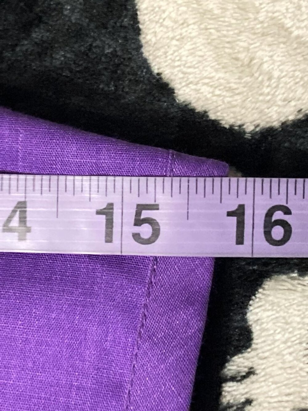 VINTAGE Sleeveless purple button-front fit-and-flare shirtwaist dress SMALL MED - Picture 12 of 15